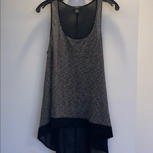 Black and Grey Tank Top